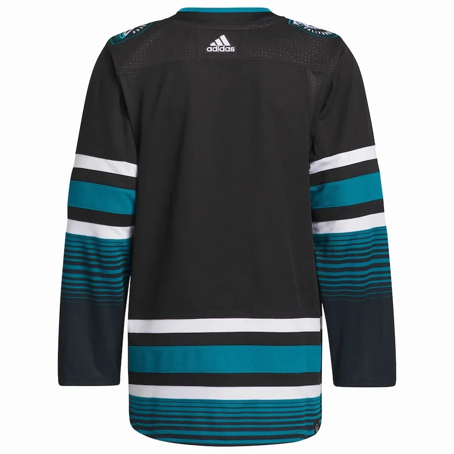 Camisa NHL San Jose Sharks Adidas Alternate Masculina Preto premier league socks