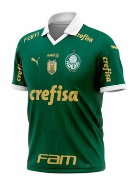 Camisa Palmeiras I 24/25   Patrocnios   Patch Campeo 2023 - Verso - Torcedor soccer fan backpacks vintage football shirts