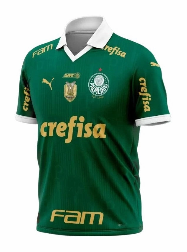 Camisa Palmeiras I 24/25   Patrocnios   Patch Campeo 2023 - Verso - Torcedor soccer fan backpacks vintage football shirts