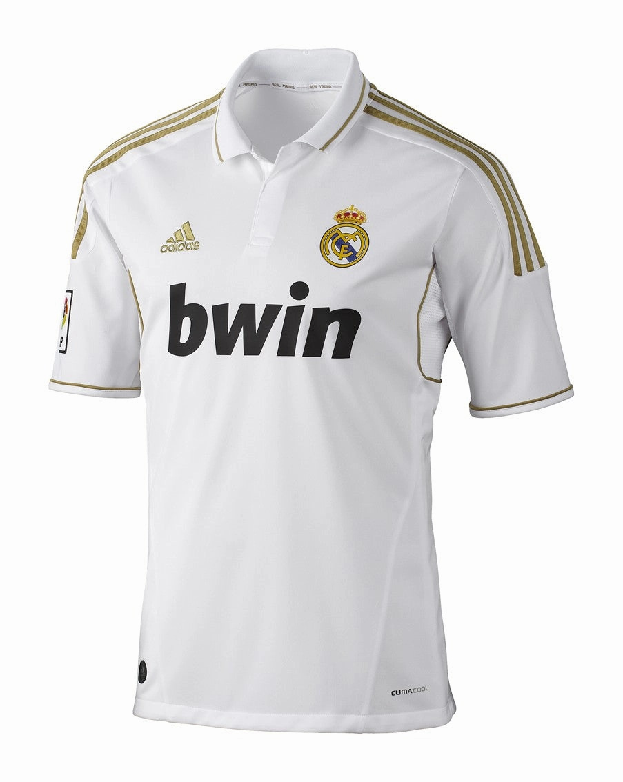 Camisa Real Madrid I 11/12 - Verso - Retr premier league socks football fan flags
