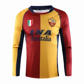 Camisa Roma Edio Especial Champions League 01/02 - Verso - Retr - Manga Longa football fan posters football fan notebooks