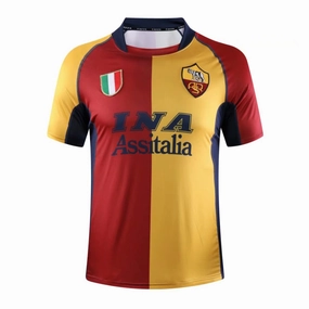 Camisa Roma Edio Especial Champions League 01/02 - Verso - Retr premier league badges football club scarves