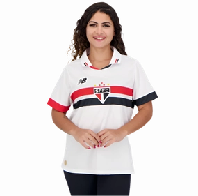 Camisa So Paulo I 24/25 - Verso - Feminina national team fan gear football fan towels