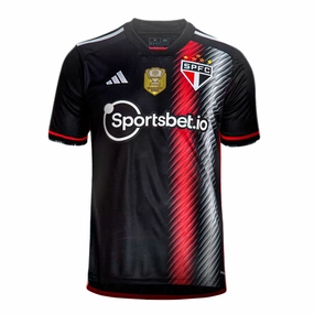 Camisa So Paulo III 23/24   Patch Campeo 2023 - Verso - Torcedor football fan pins soccer fan mugs