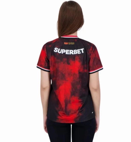 Camisa So Paulo III 24/25   Patrocnio - Verso - Feminina football jersey collection