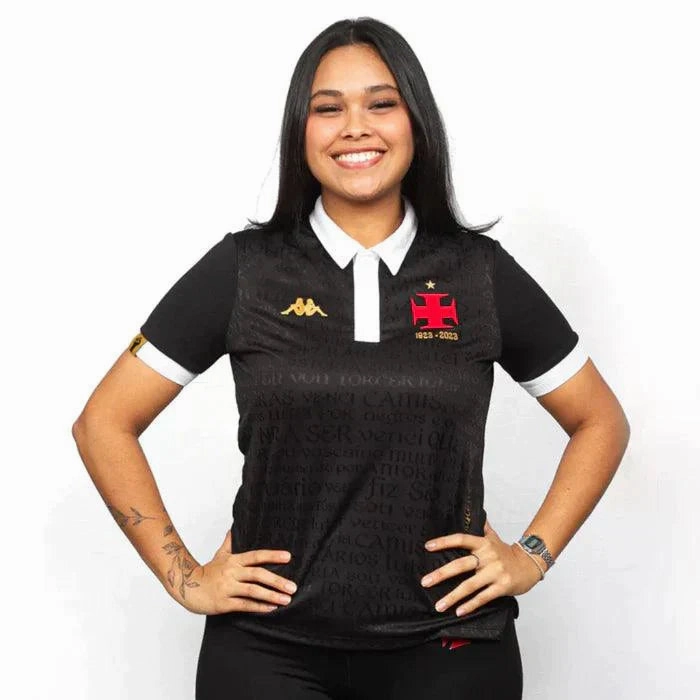 Camisa Vasco III 23/24 - Verso - Feminina football fan water bottles football fan caps