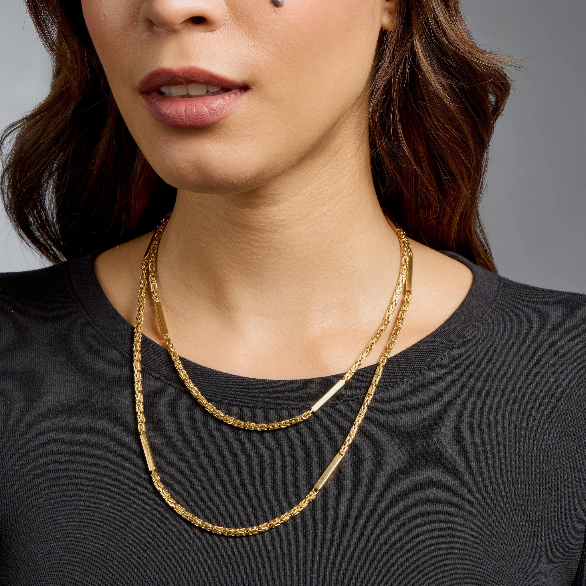 Chaumet Paris 18K Gold Long Chain Necklace