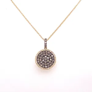 chocolate diamond pendant