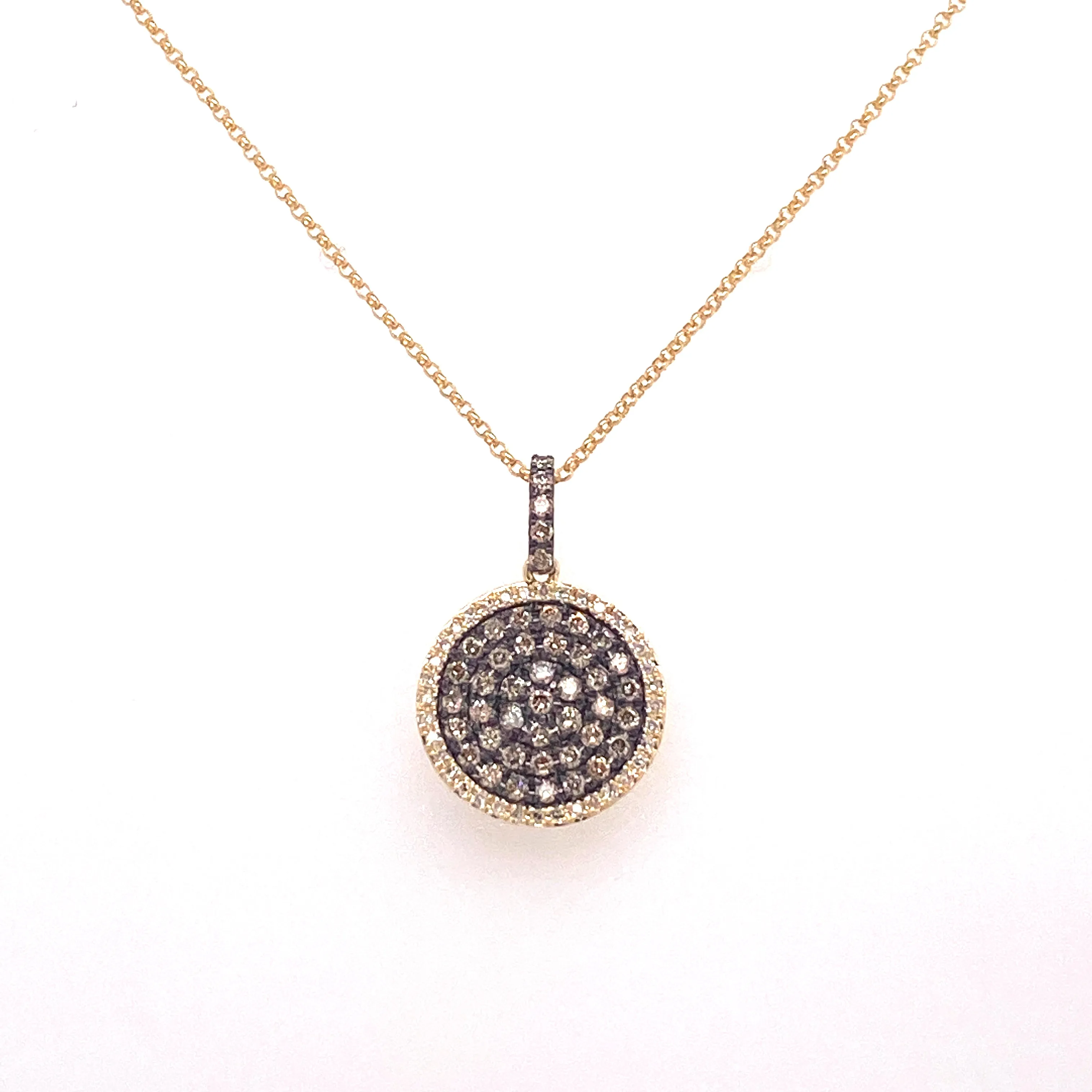 chocolate diamond pendant