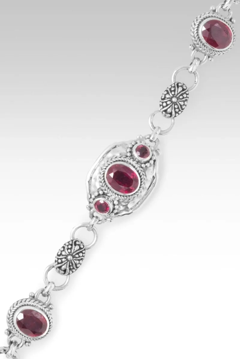 Choose Peace Bracelet? in Mozambique Red Ruby