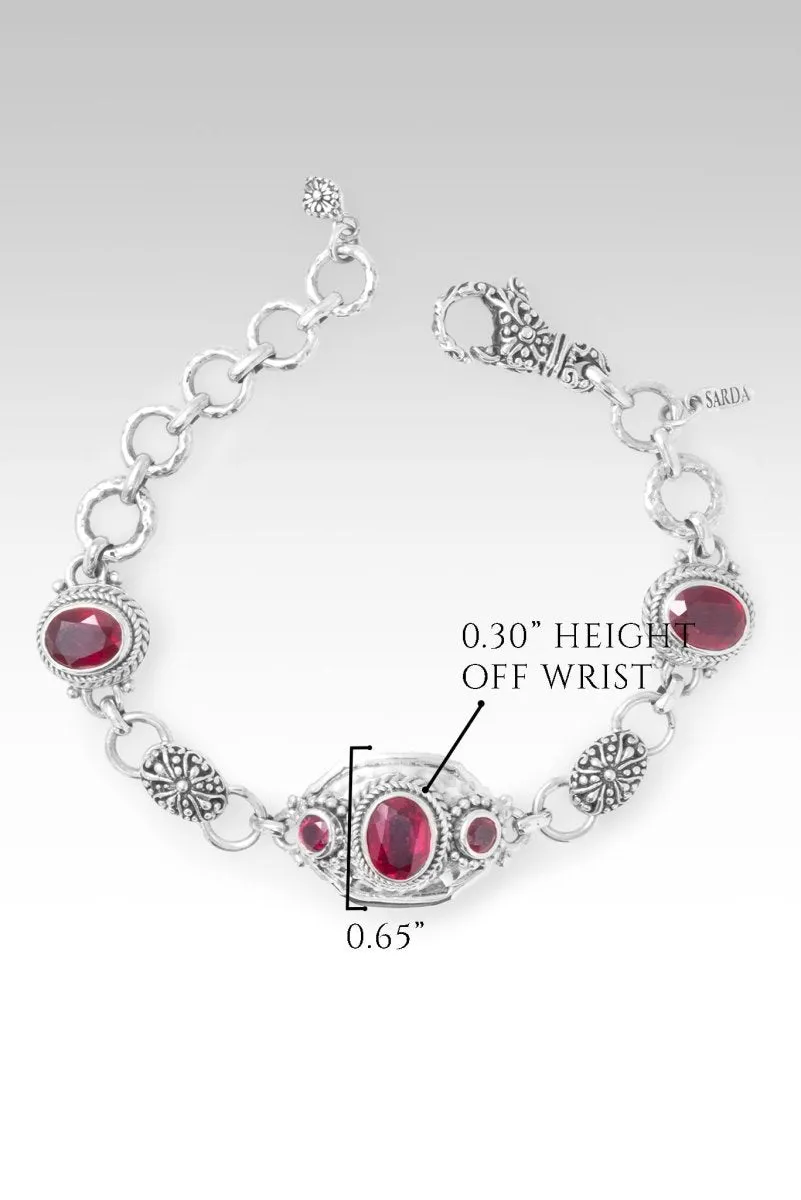 Choose Peace Bracelet? in Mozambique Red Ruby