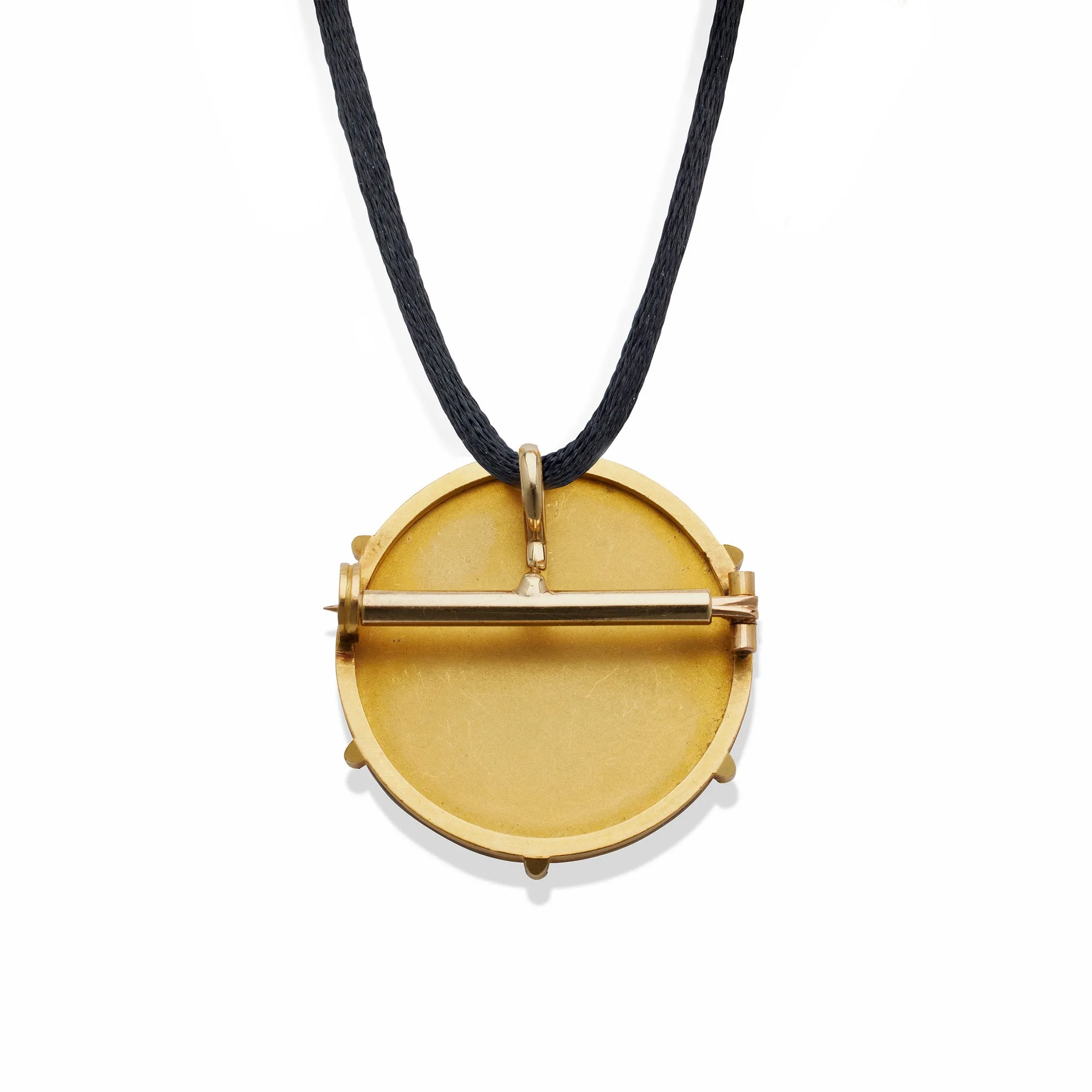 Comte d'Epinay de Briort Art Nouveau Medal-Jewel "Habill" Pendant Brooch