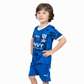 Conjunto Al-Hilal I 24/25 - Vers?o - Infantil football star memorabilia soccer fan backpacks