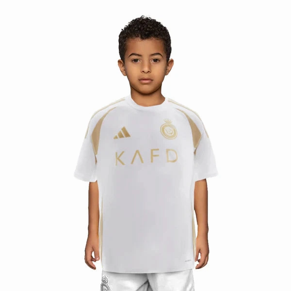 Conjunto Al-Nassr III 24/25 - Vers?o - Infantil football fan face masks soccer fan cushions