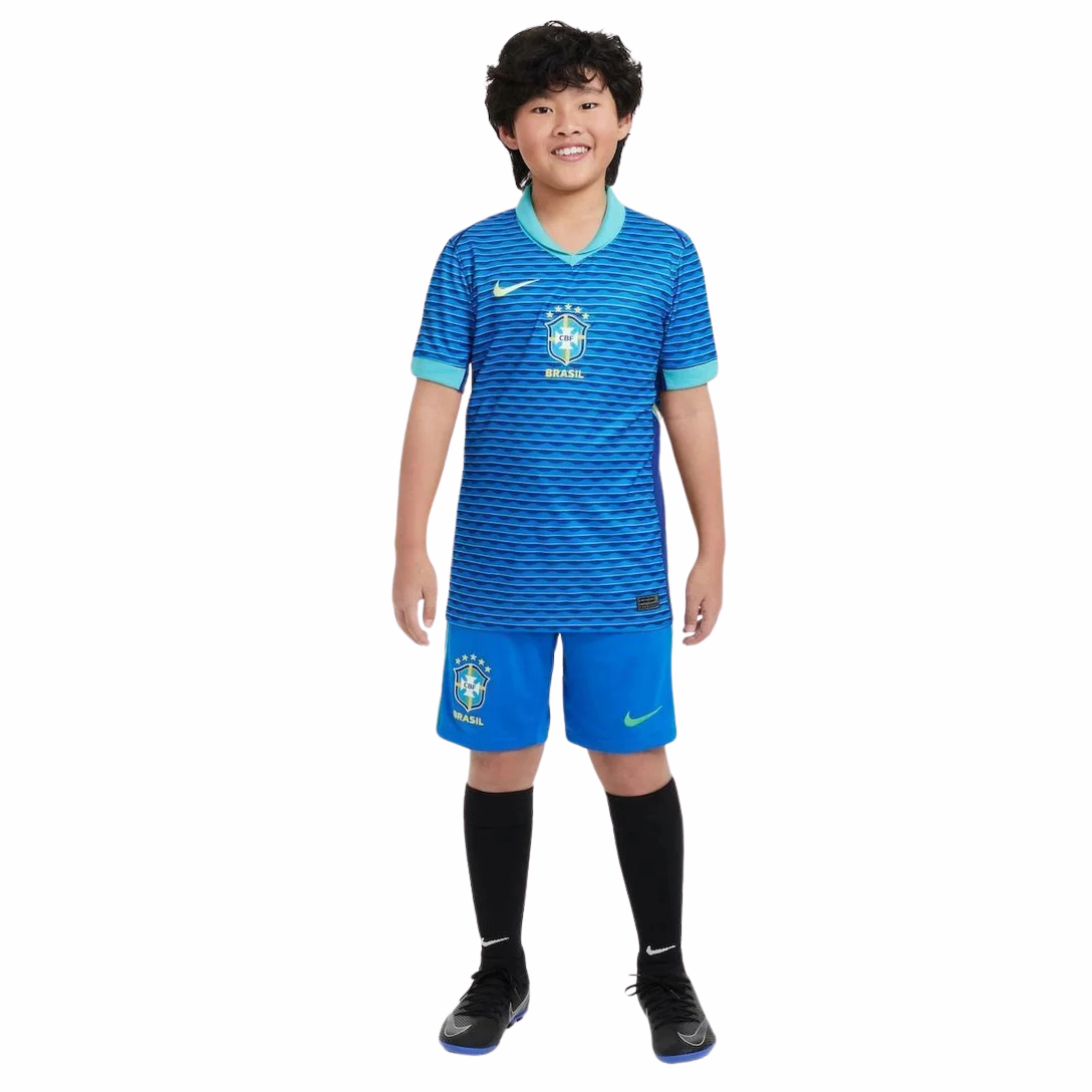 Conjunto Brasil II 24/25 - Vers?o - Infantil football fan water bottles