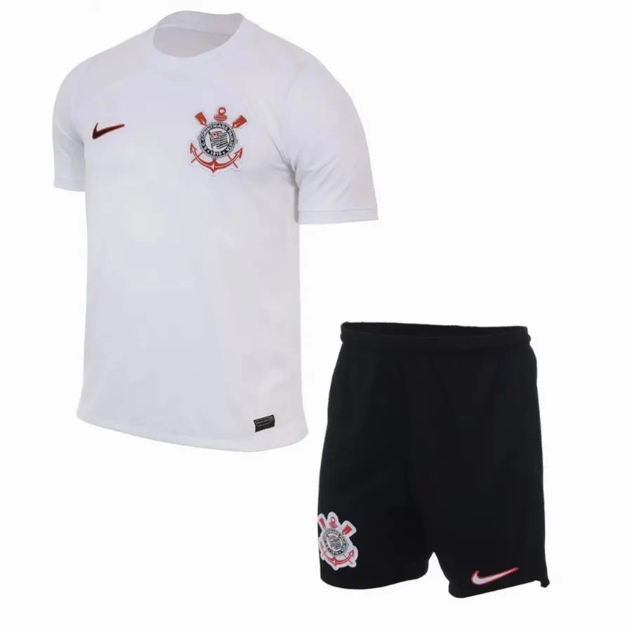 Conjunto Corinthians I 23/24 - Vers?o - Infantil football fan shoelaces soccer supporter badges