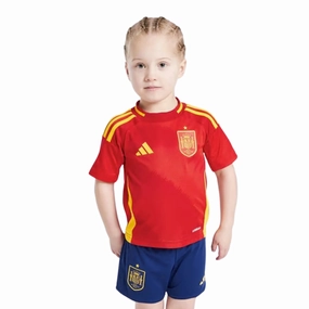 Conjunto Espanha I 24/25 - Vers?o - Infantil football fan magnets football gloves for supporters
