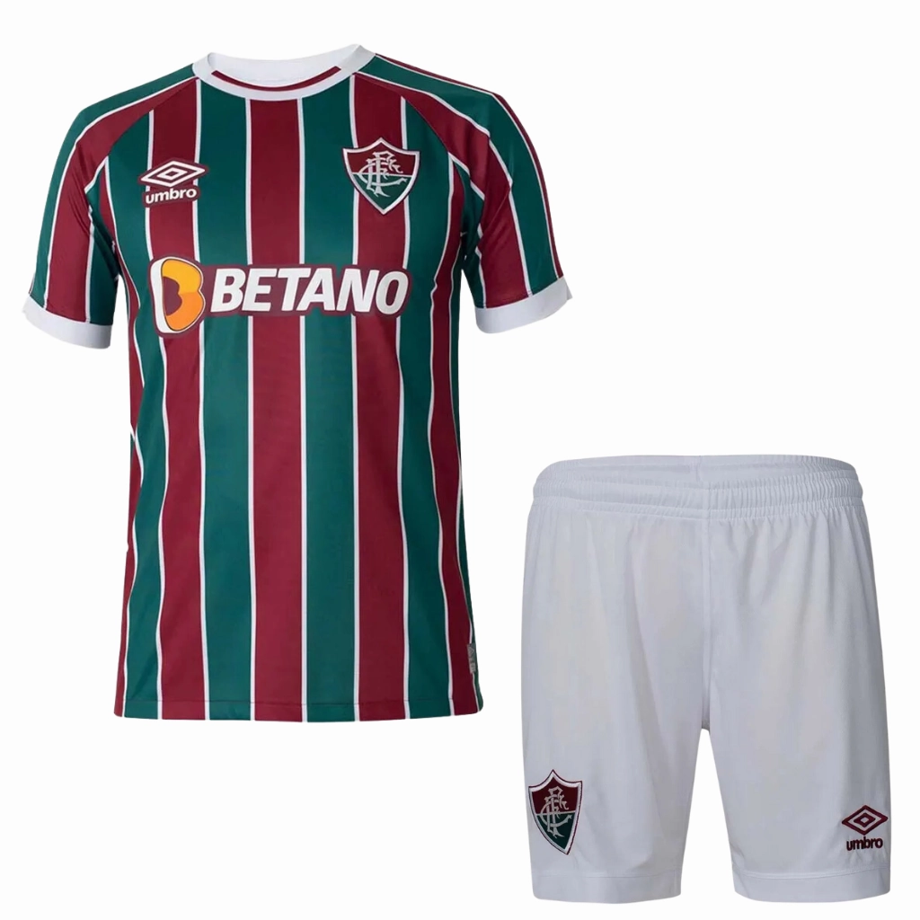 Conjunto Fluminense I 23/24 - Vers?o - Infantil football club socks premier league badges