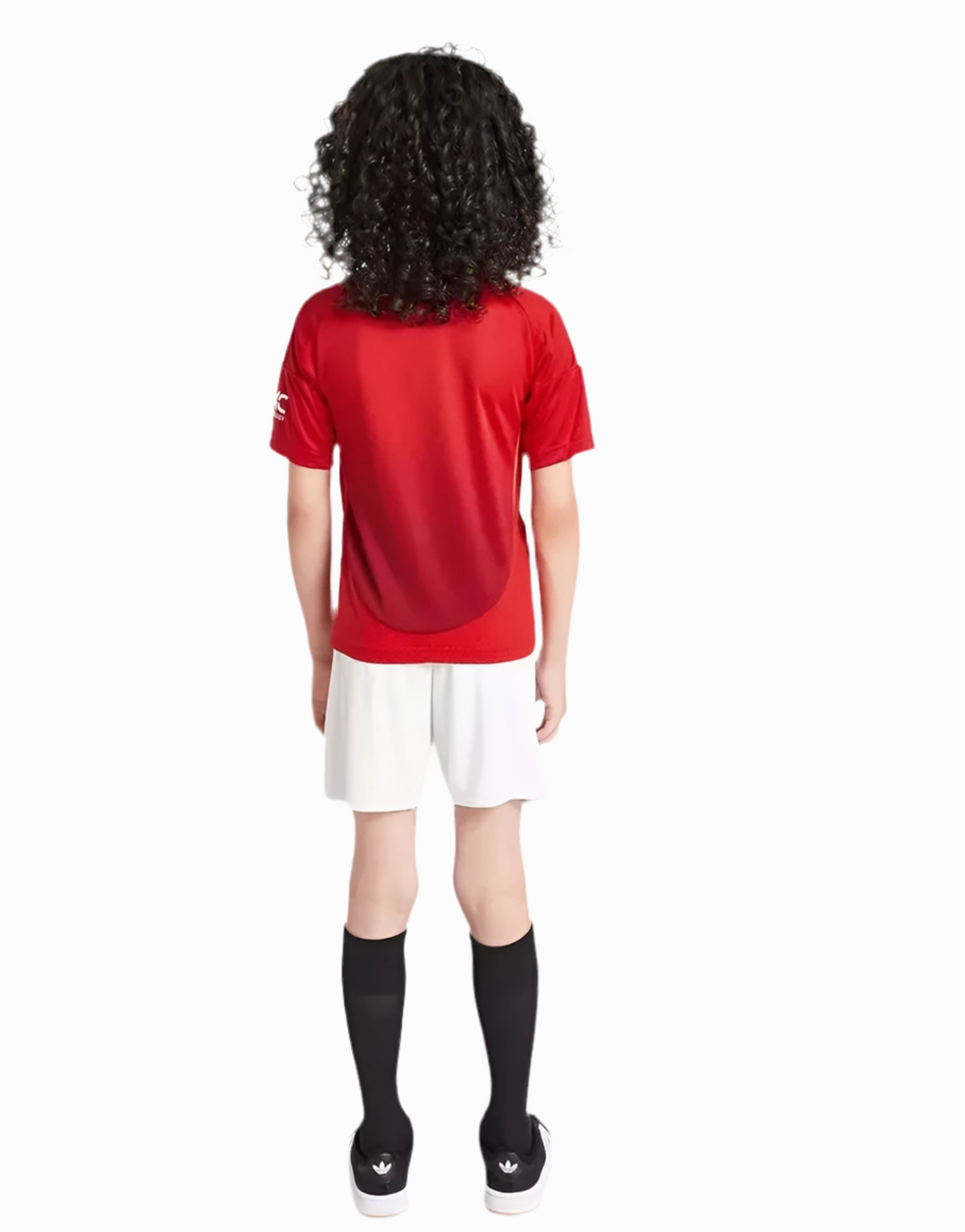 Conjunto Manchester United I 24/25 - Vers?o - Infantil soccer fan stickers