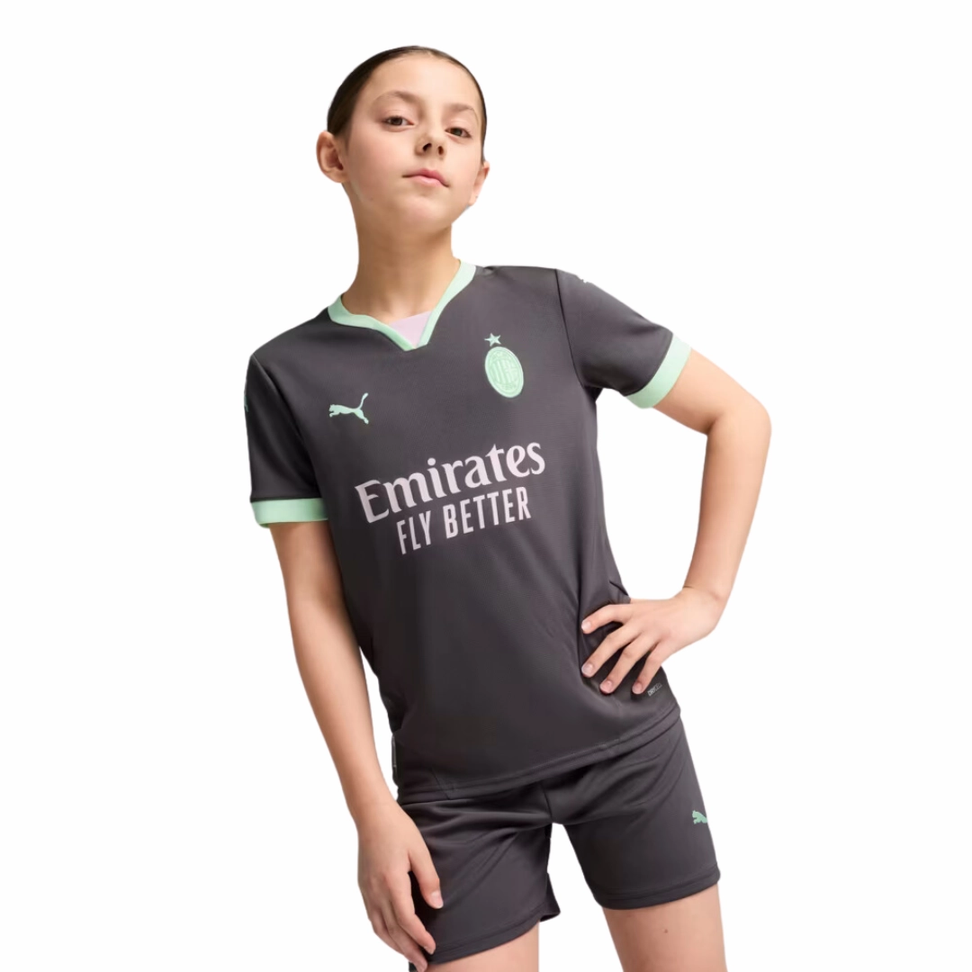 Conjunto Milan III 24/25 - Vers?o - Infantil football club hats soccer fan wristbands
