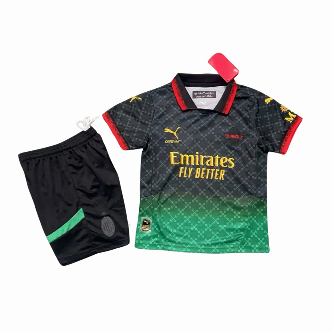 Conjunto Milan IIII 24/25 - Vers?o - Infantil football fan lanyards soccer match tickets