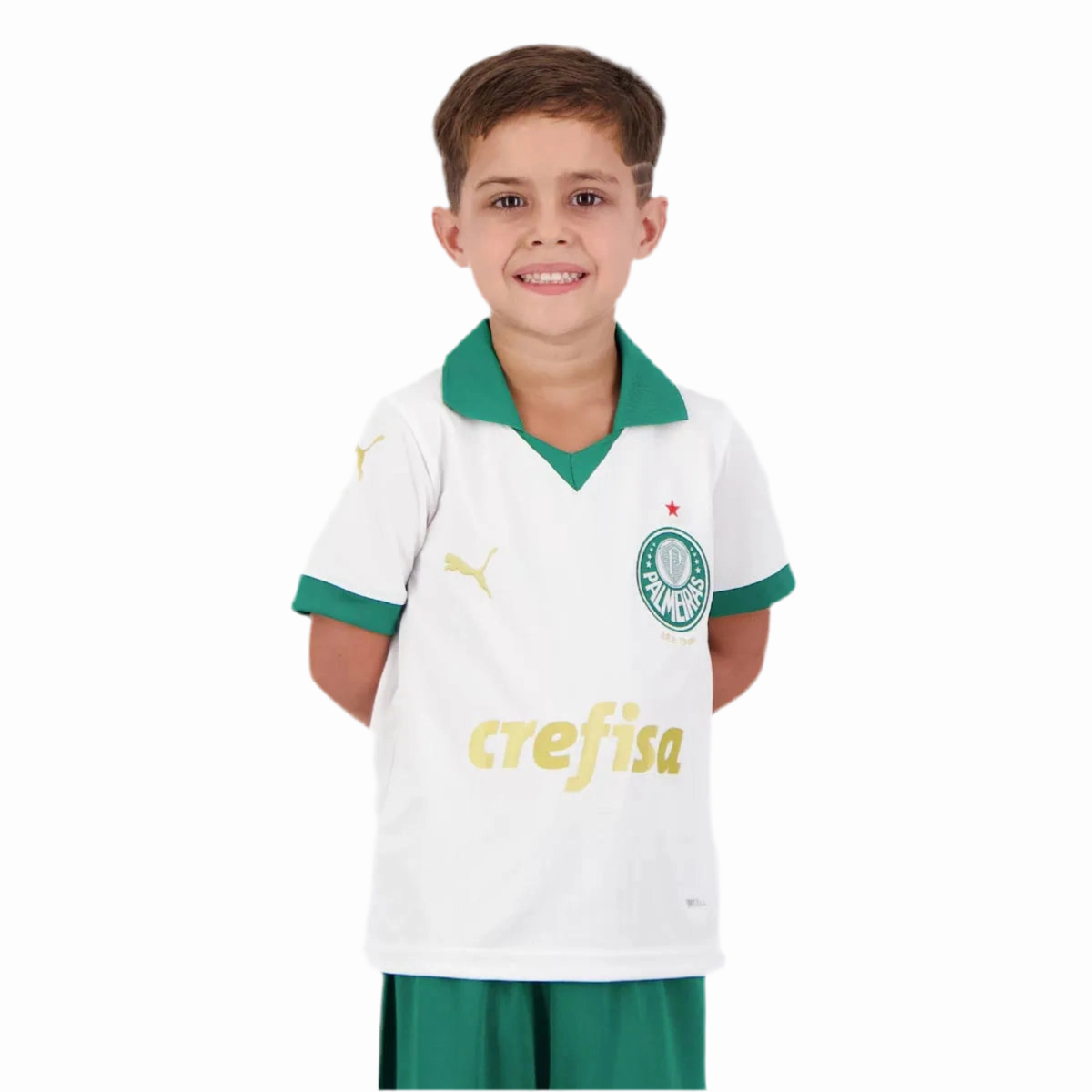 Conjunto Palmeiras II 24/25 - Vers?o - Infantil football fan face paint soccer match tickets