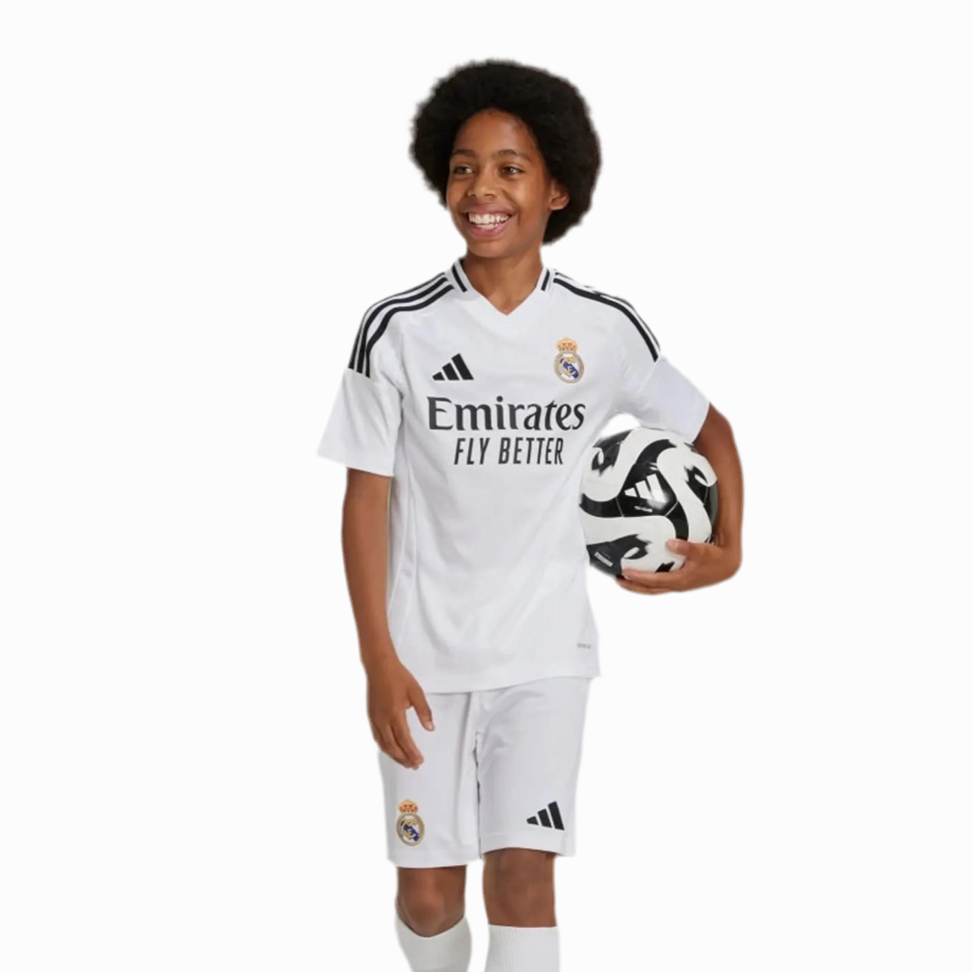 Conjunto Real Madrid I 24/25 - Vers?o - Infantil football fan badges soccer fans apparel