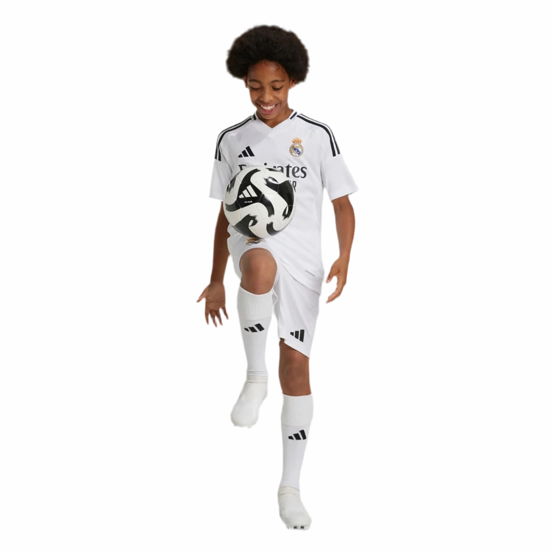 Conjunto Real Madrid I 24/25 - Vers?o - Infantil football fan badges