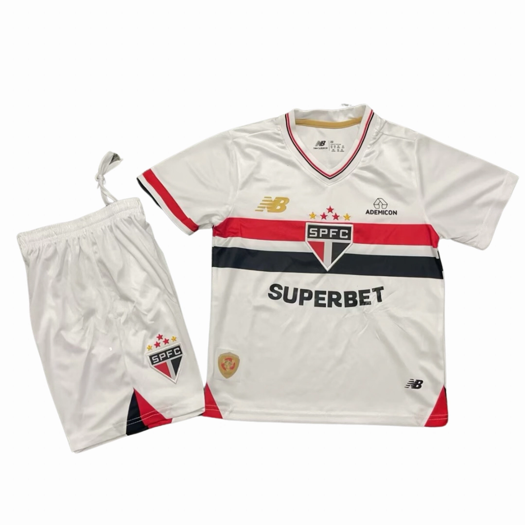 Conjunto So Paulo I 25/26 - Verso - Infantil soccer fan hoodies