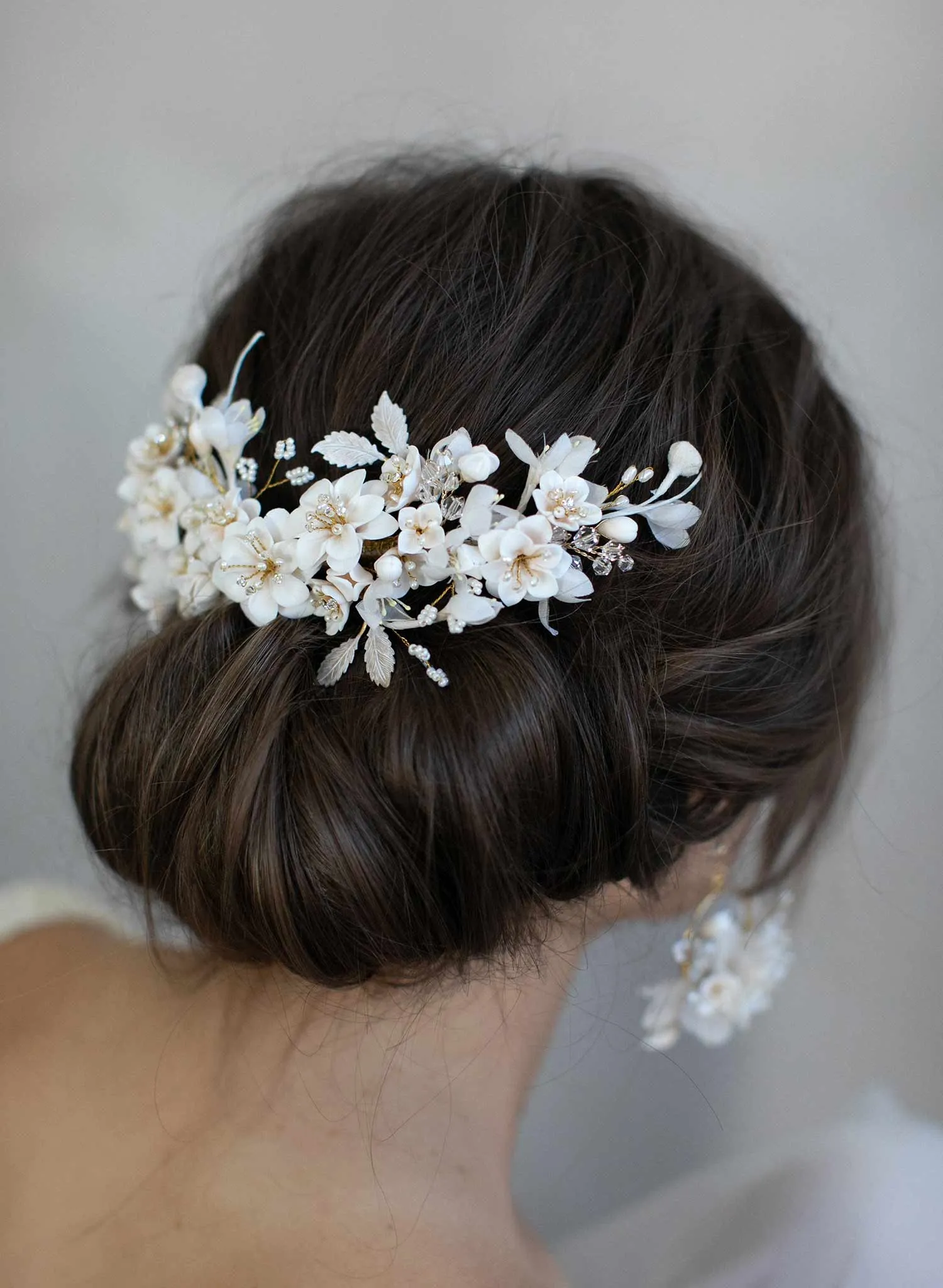 Creamy decadence floral headpiece - Style #939