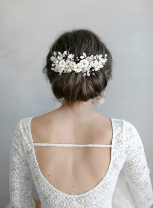 Creamy decadence floral headpiece - Style #939