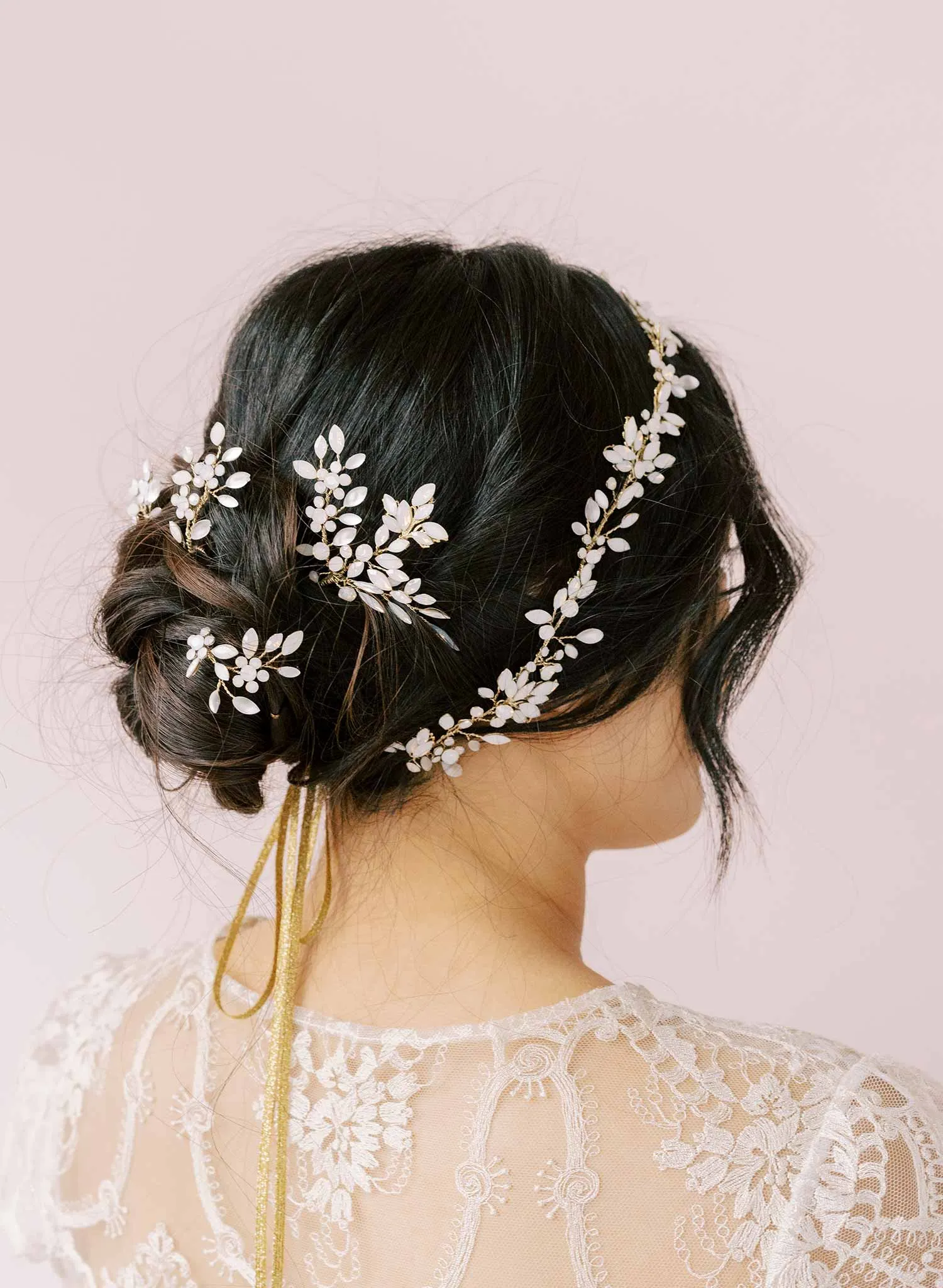 Crystal ferns hair pin set of 4 - Style #2116