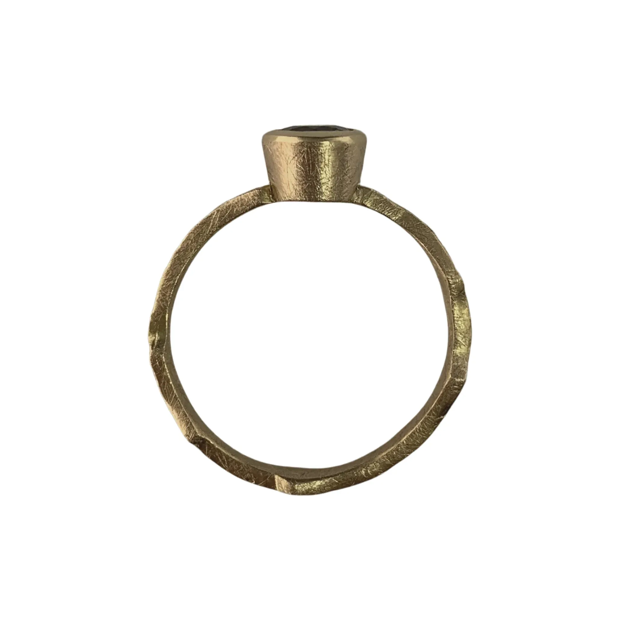 Cypress Solitaire Ring with 5mm Montana Sapphire