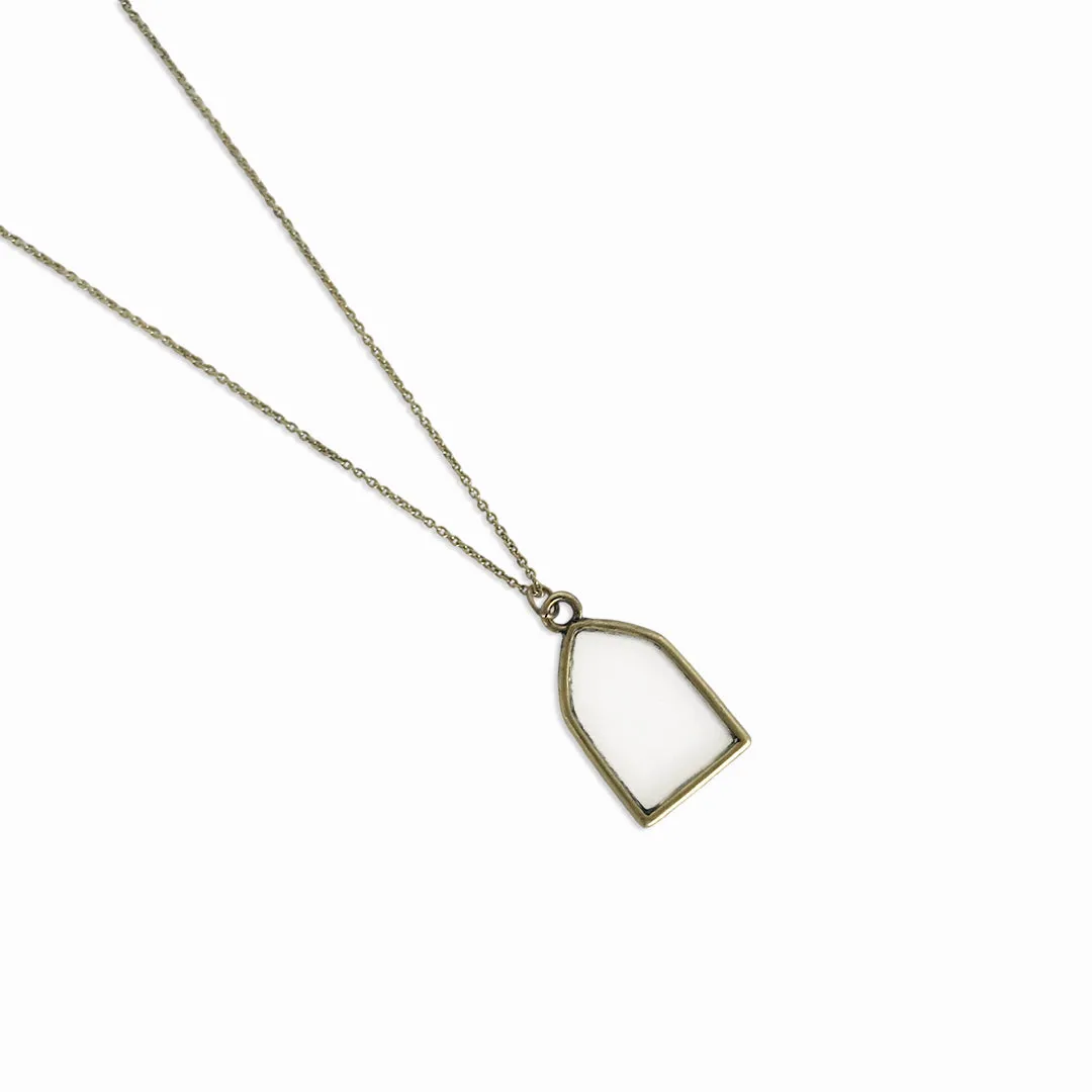 Dainty Stained Glass Necklace