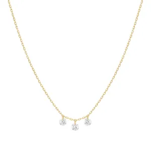 Dana?? hanging 18K Gold Necklace w. Diamonds