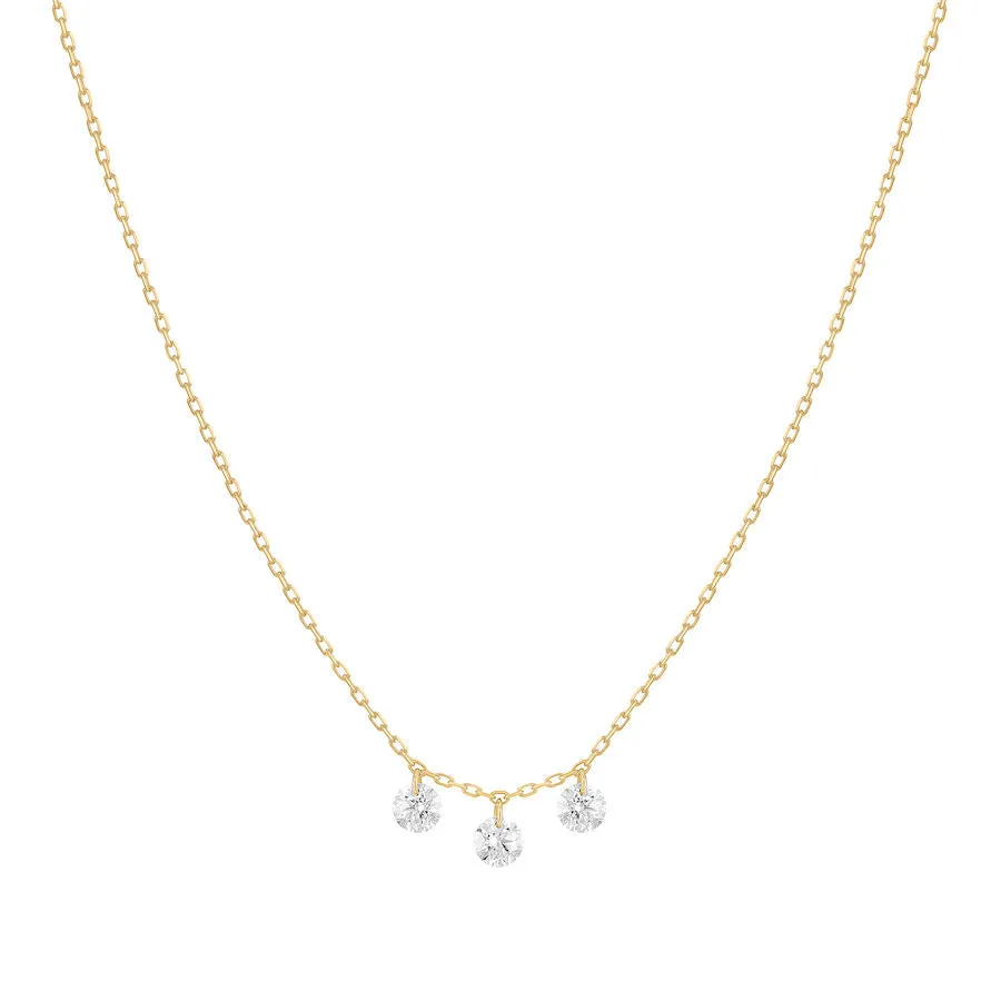 Dana?? hanging 18K Gold Necklace w. Diamonds