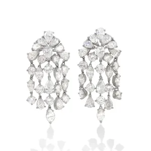 David Webb Diamond "Waterfall" Earrings