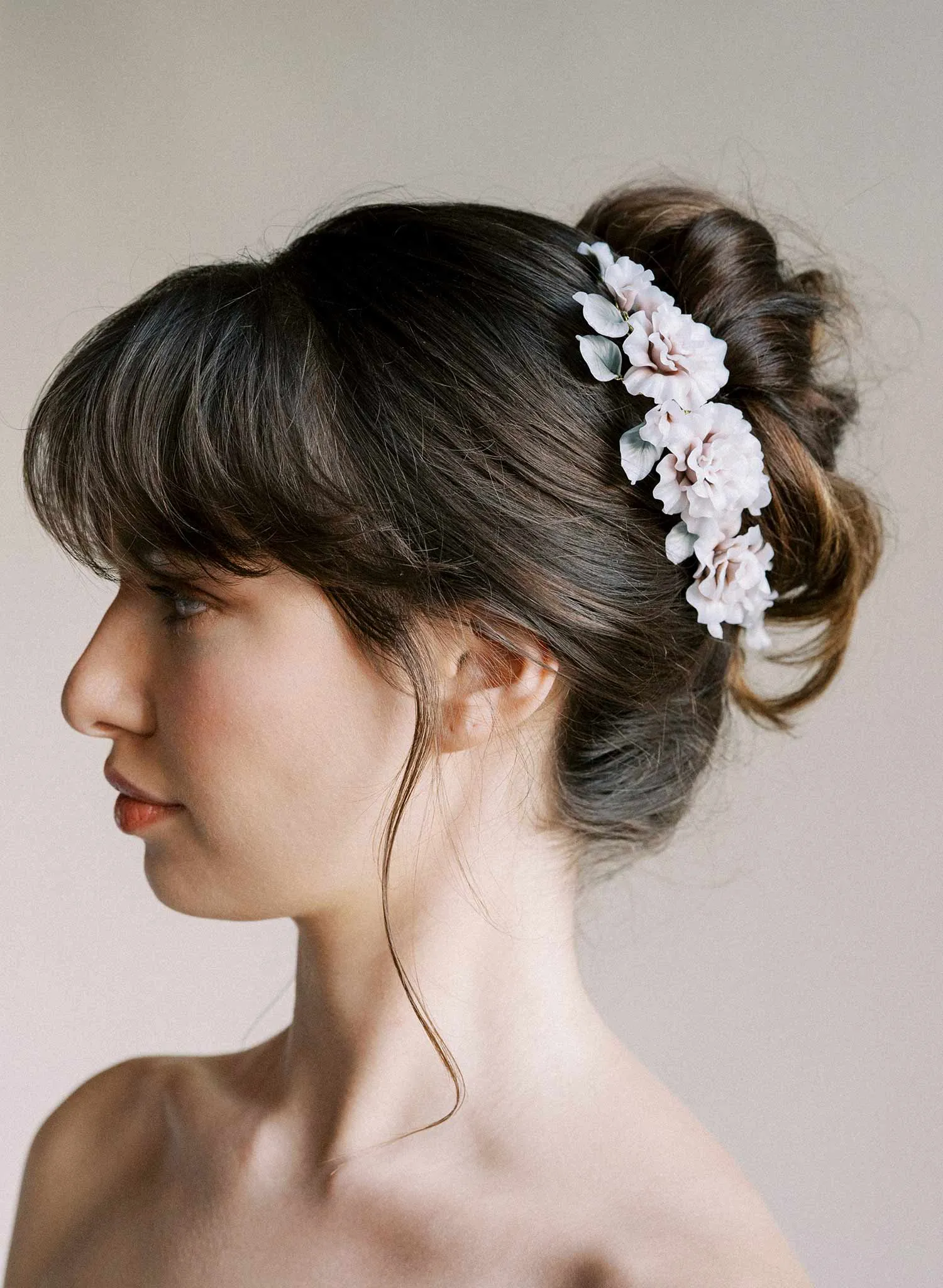 Decadent triple peony hair comb - Style #2558