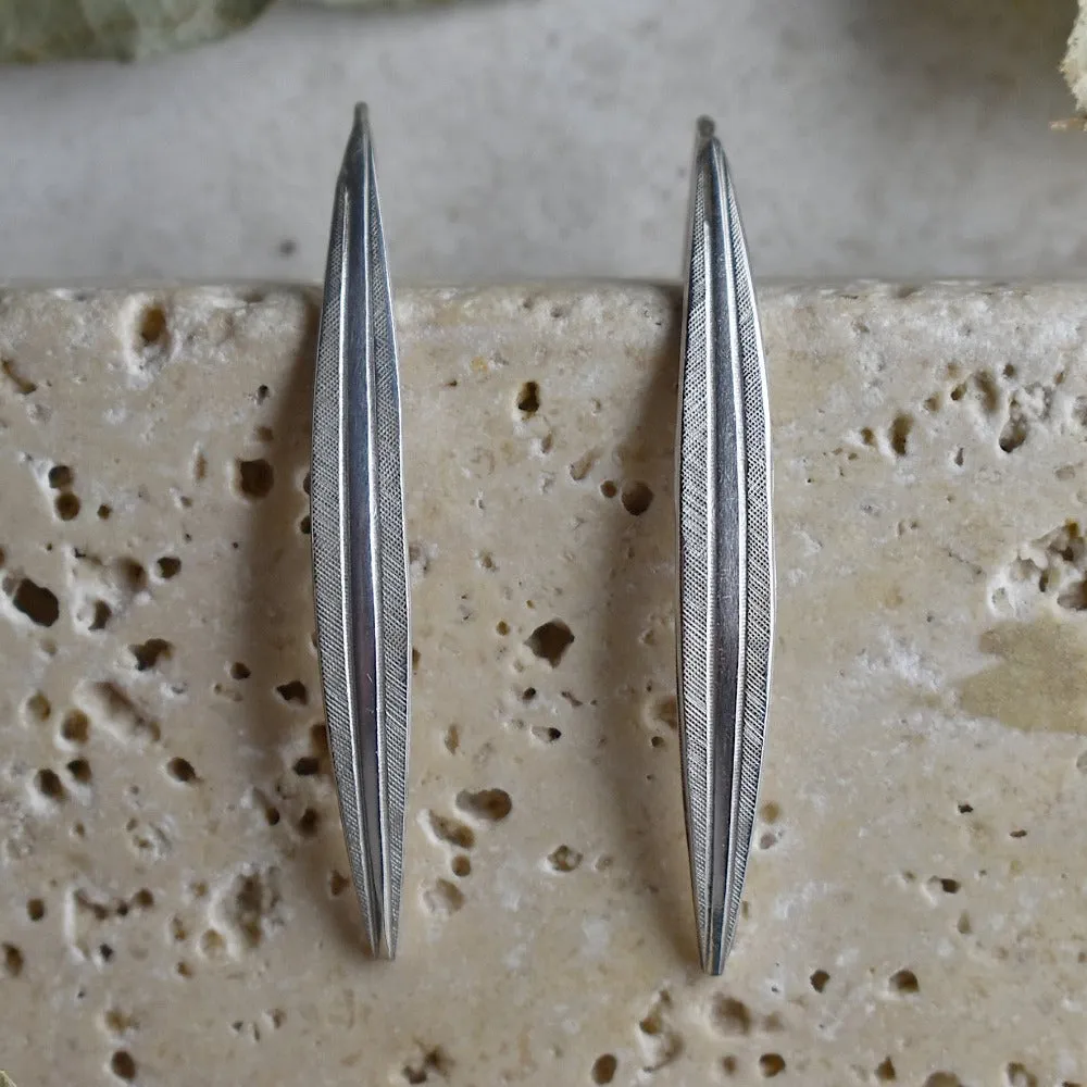 Delicate Patterned Long Drop Earrings