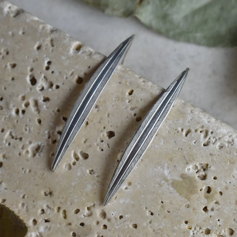 Delicate Patterned Long Drop Earrings
