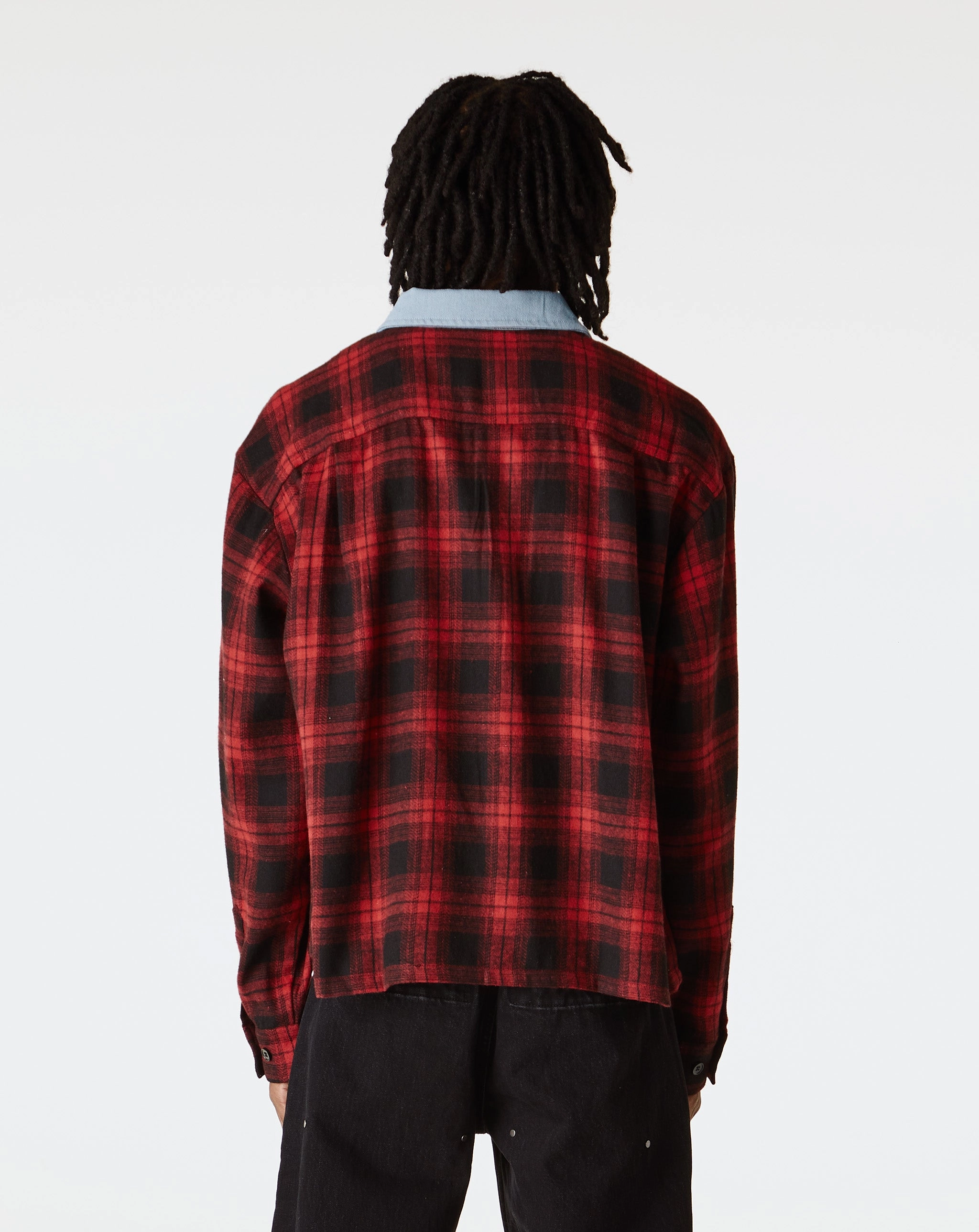 Denim Collar Flannel
