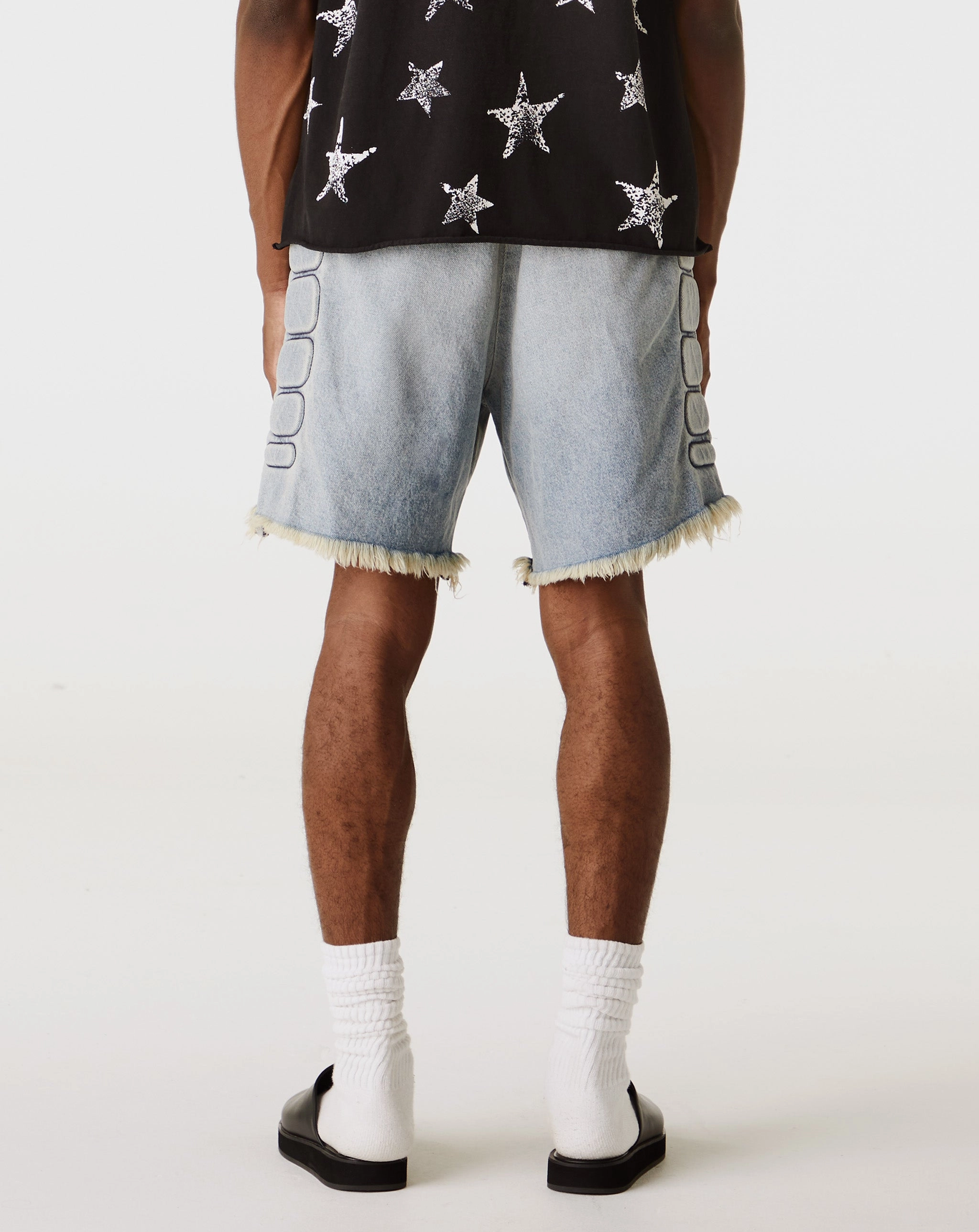 Denim Moto Shorts