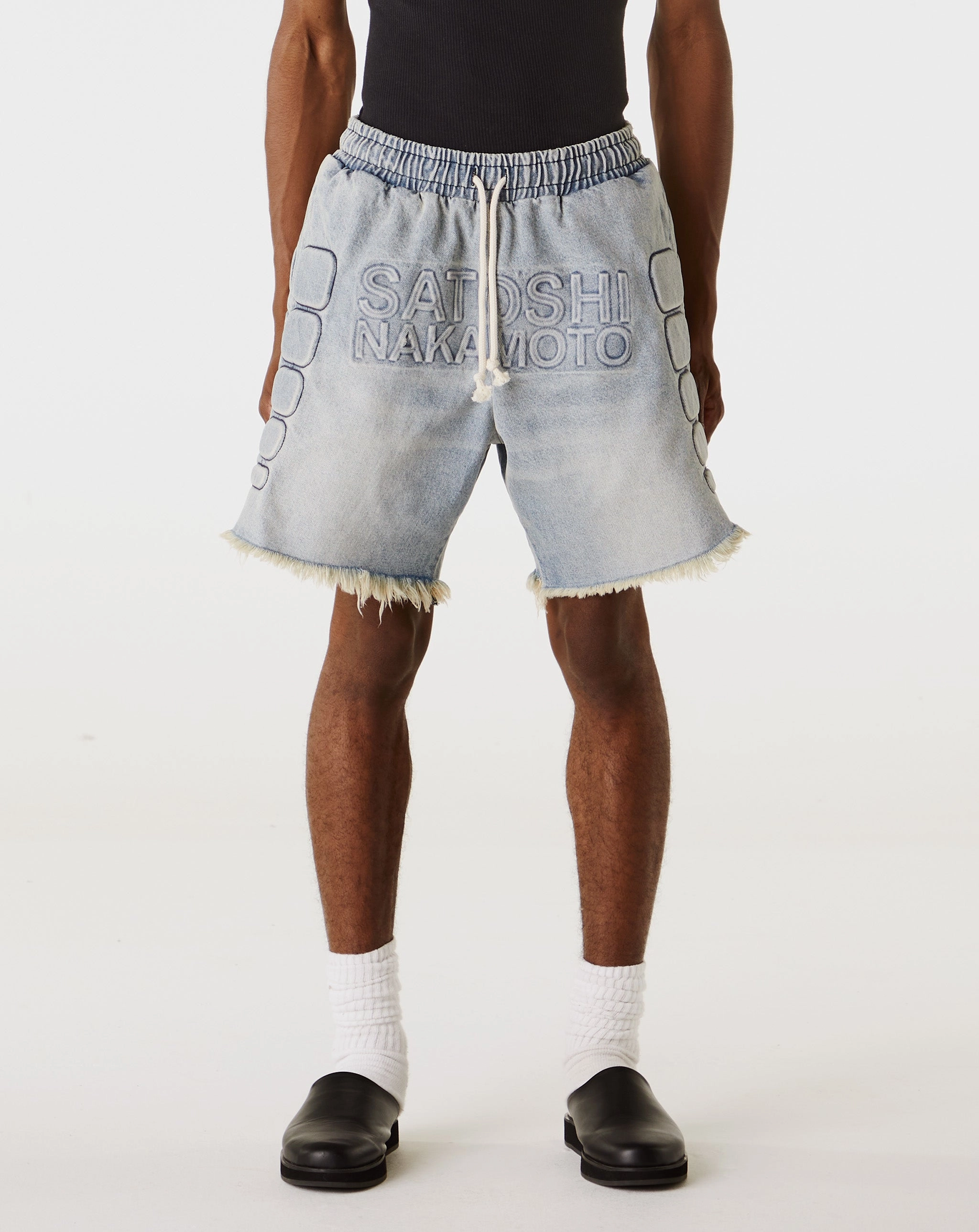 Denim Moto Shorts