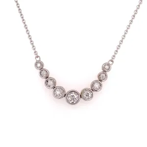 diamond bezel necklace