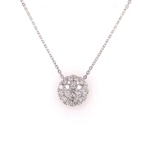 diamond cluster necklace
