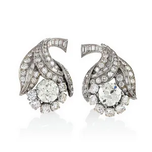 Diamond Flower Earrings