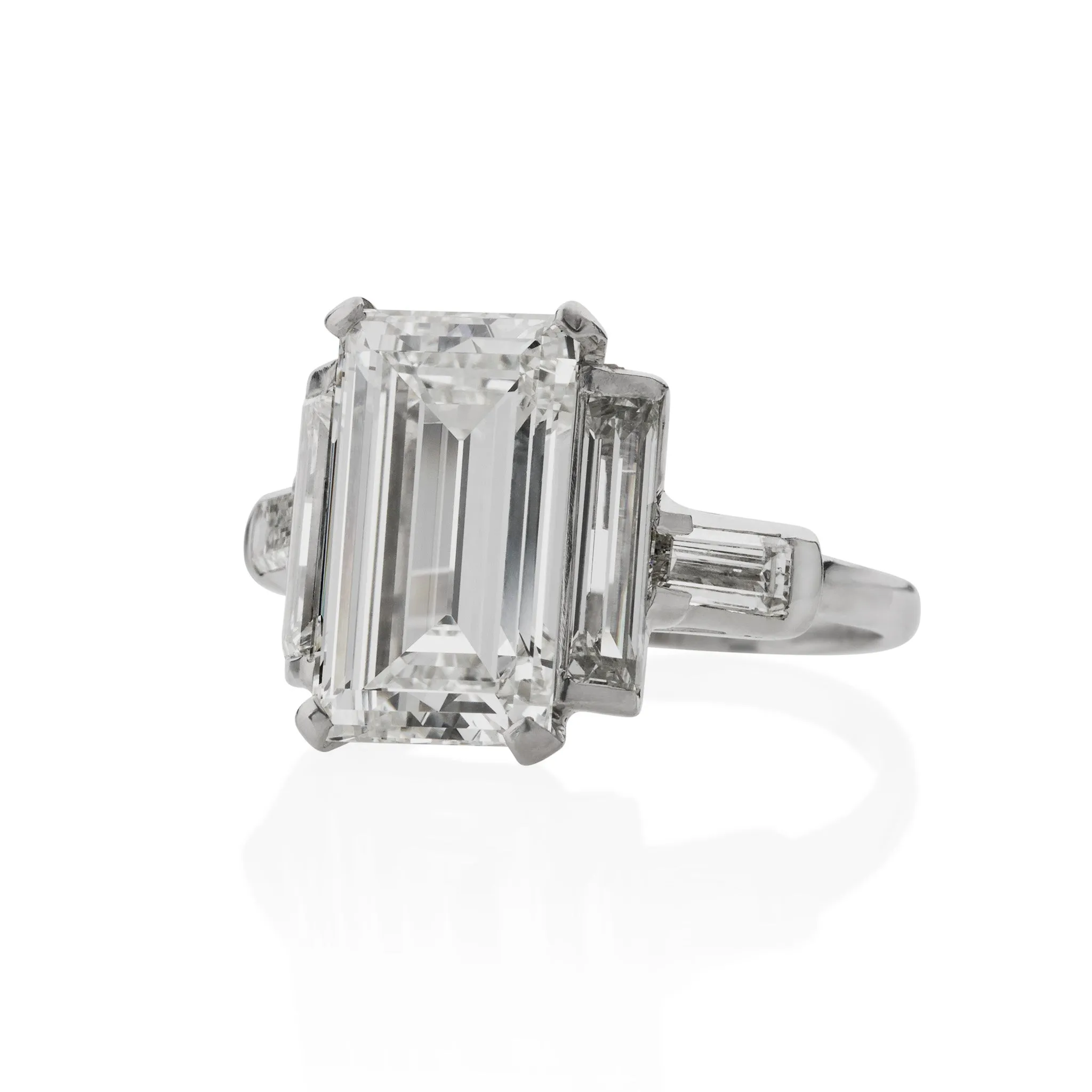 Emerald-cut Diamond Solitaire Ring
