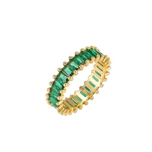 Emerald Set Band Ring