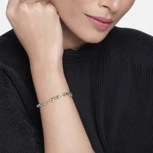 Estele Gold and Silver Plated Bridged Iternity Bracelet for women