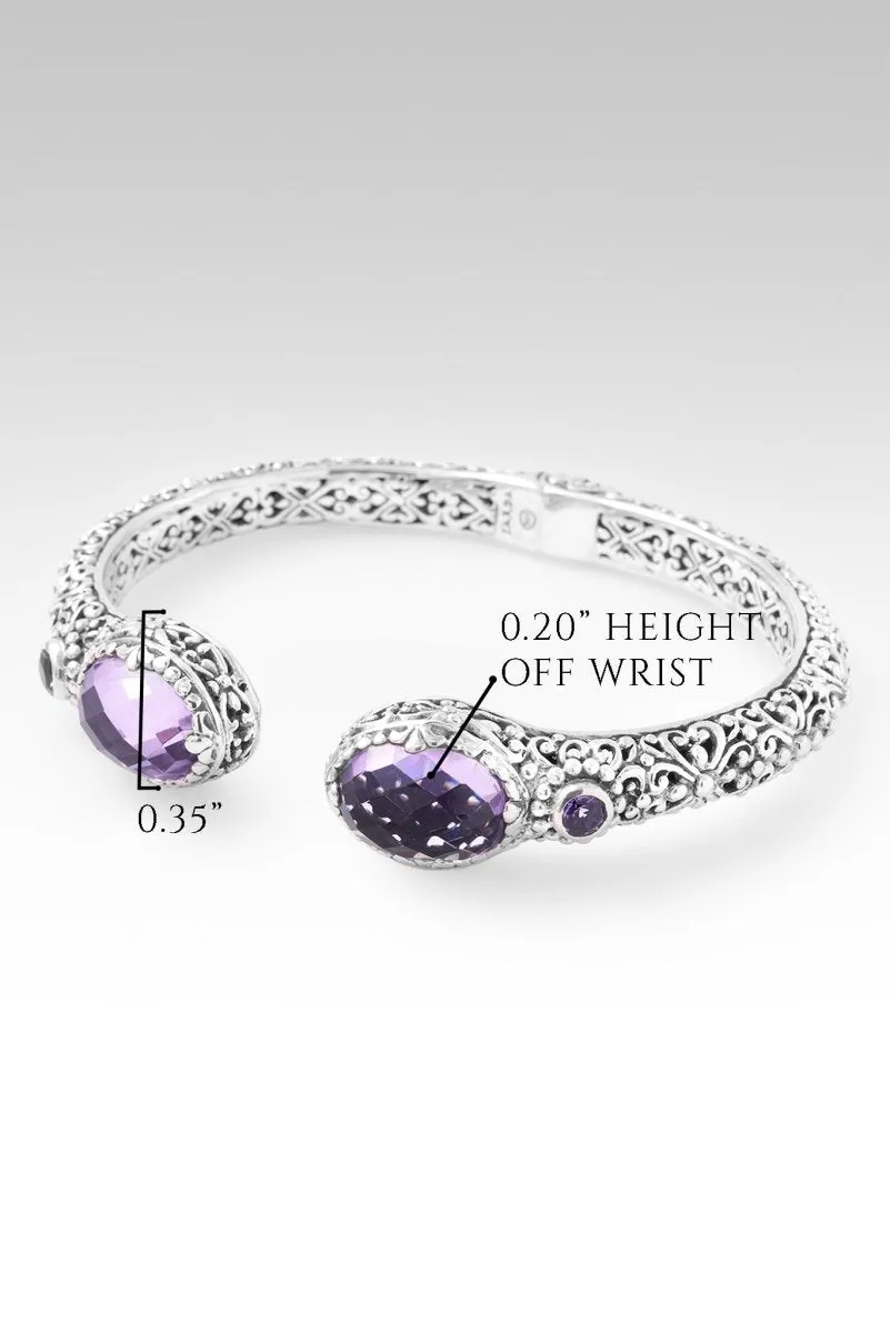 Eternal Love Story Tip-to-Tip Bracelet? in Rose De France & Amethyst